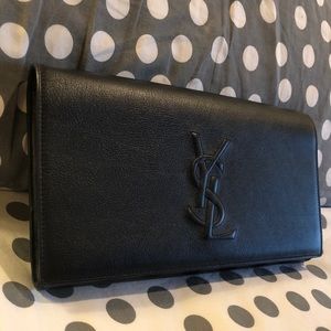YSL black clutch